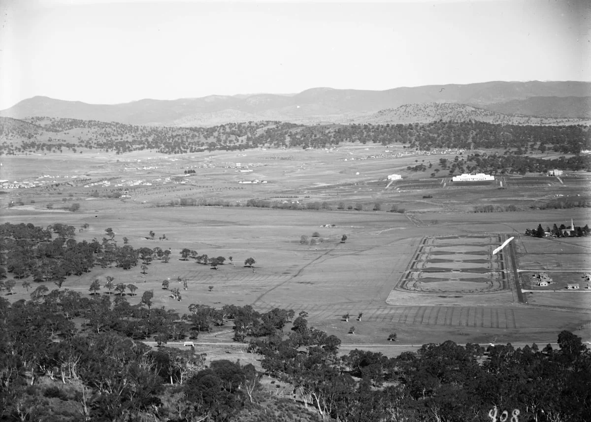 View from Mount Ainslie down Anzac Parade, Canberra, 1921–1935